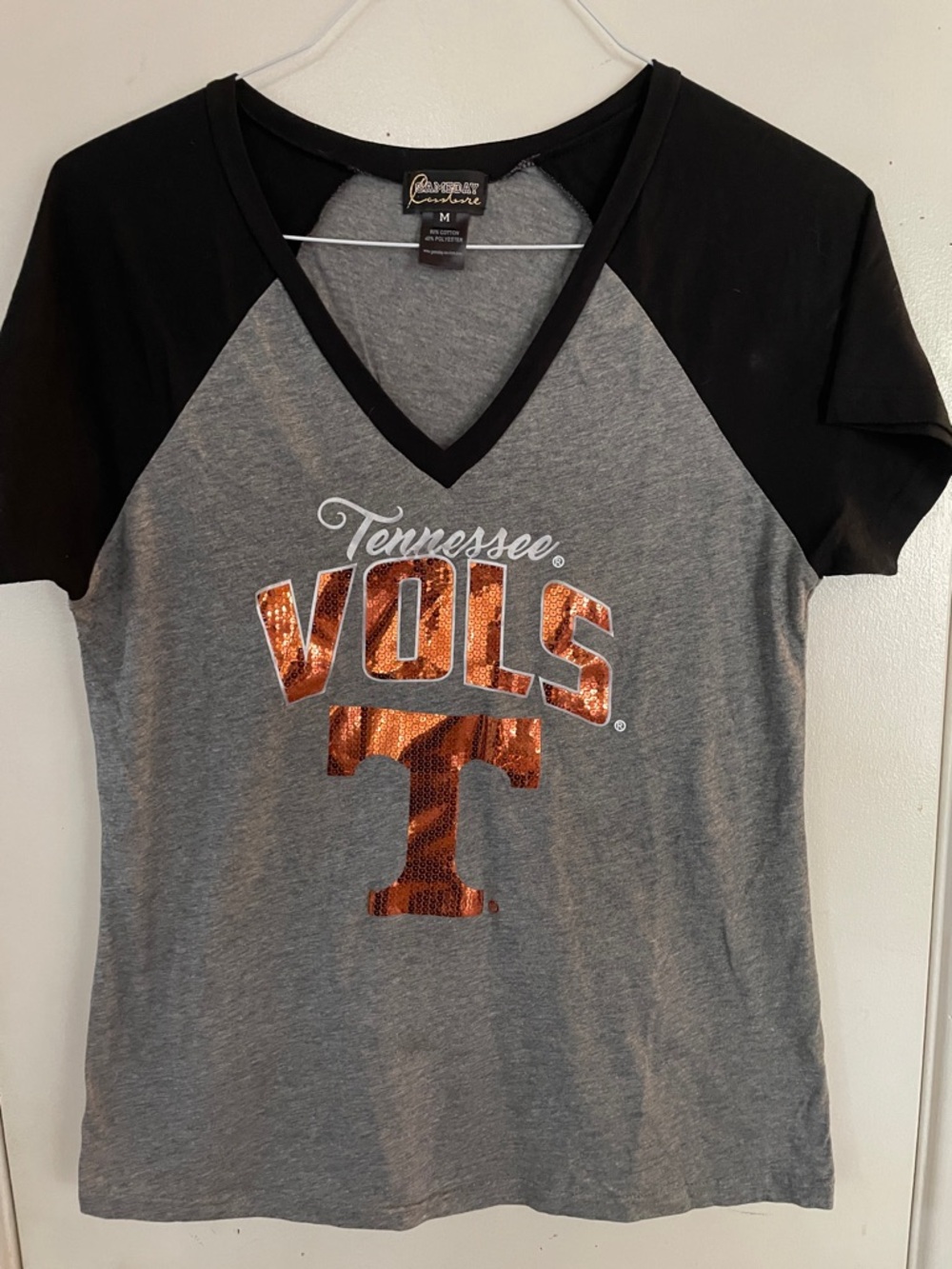 Tennessee Vols Raglan Tshirt Medium